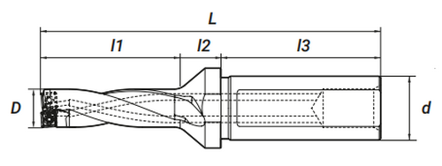 Сверла корпусные со сменными пластинами 3D
