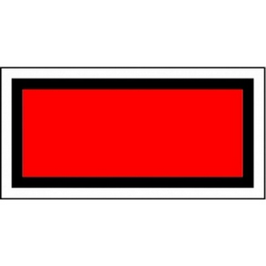 ЖД знак «Щит сигнальный красный»